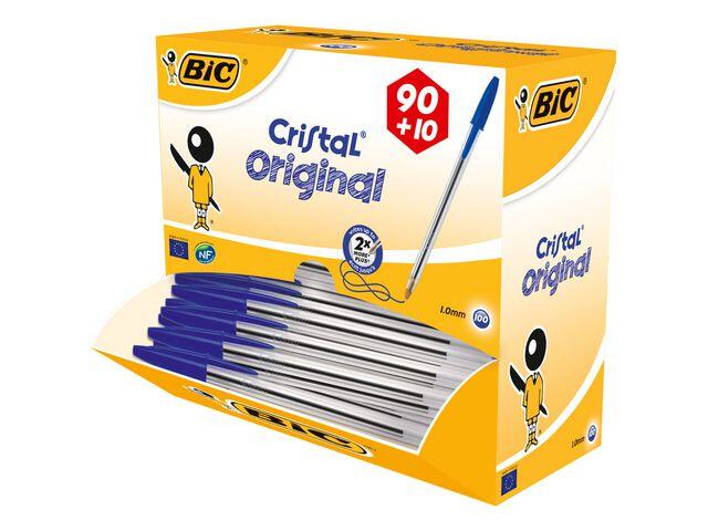 Kulpenna Bic Cristal Blå 1mm 100st