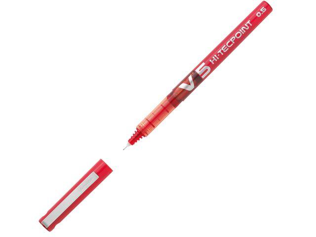 Bläckkulpenna Pilot Hi-Tecpoint V5 Röd 0.5mm