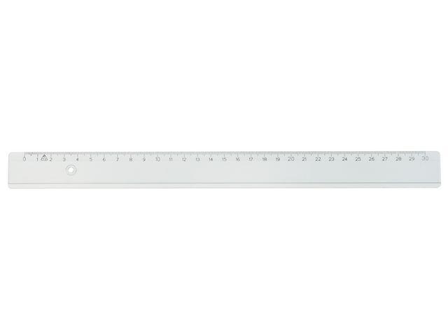 Linjal Arda cm/mm-Gradering Plast 30cm 10st