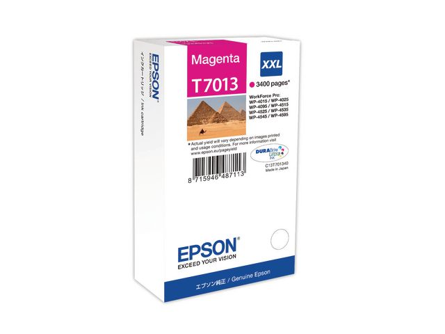 Bläckpatroner Epson C13T70134010 XXL Magenta
