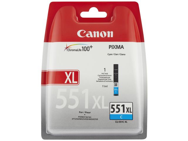 Bläckpatroner Canon CLI-551XL Cyan