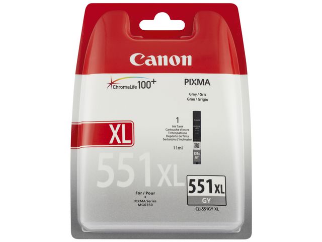 Bläckpatroner Canon CLI-551XL Grå