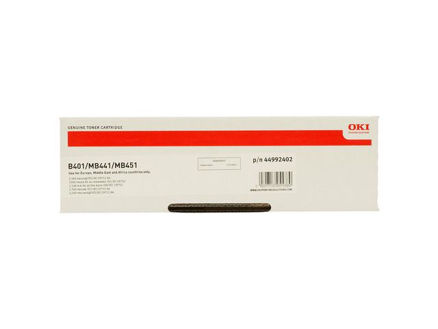 Toner OKI 44992402 Svart