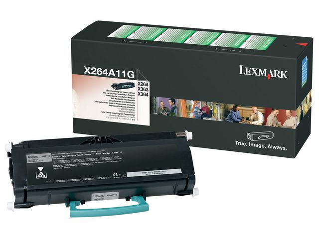 Toner Lexmark X264A11G Svart