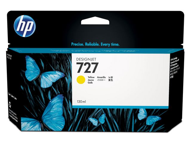 Bläckpatroner HP B3P21A 727 Gul