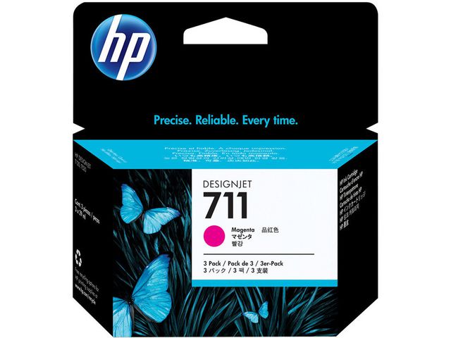Bläckpatroner HP CZ135A 711 Magenta 3st
