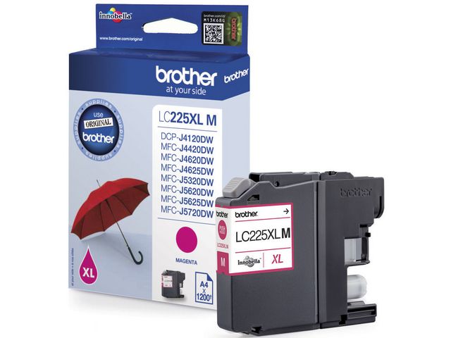 Bläckpatroner Brother LC225XLM Magenta