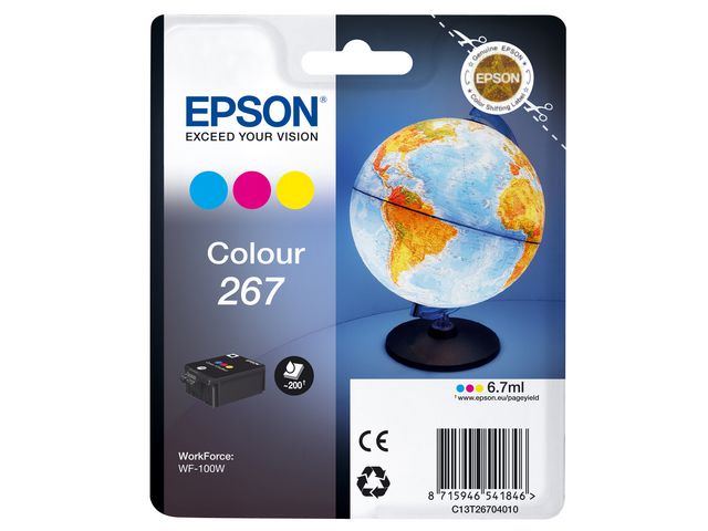 Bläckpatroner Epson C13T26704010 CMY