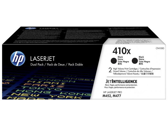 Toner HP CF410XD 410X Svart 2st