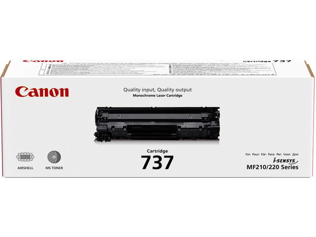 Toner Canon 9435B002 CRG 737 Svart