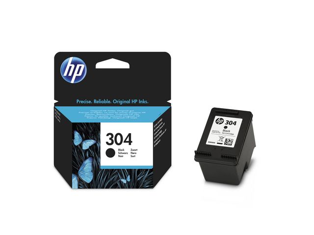 Bläckpatroner HP N9K06AE 304 Svart