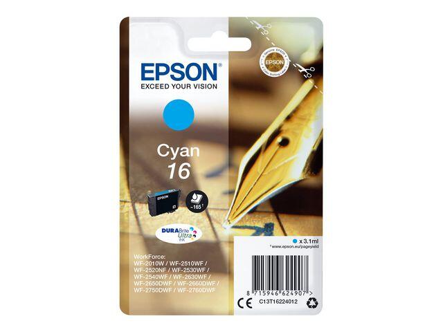 Bläckpatroner Epson C13T16224012 Cyan