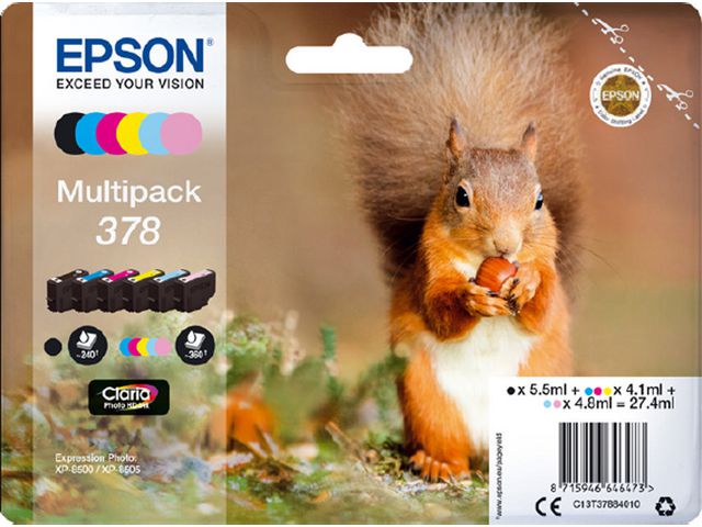 Bläckpatroner Epson T3788 6-Färger