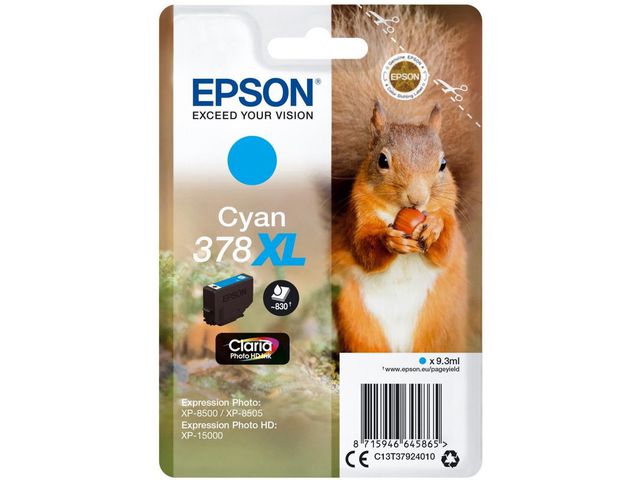 Bläckpatroner Epson T3788 XL Cyan