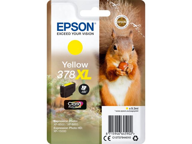 Bläckpatroner Epson T3788 XL Gul