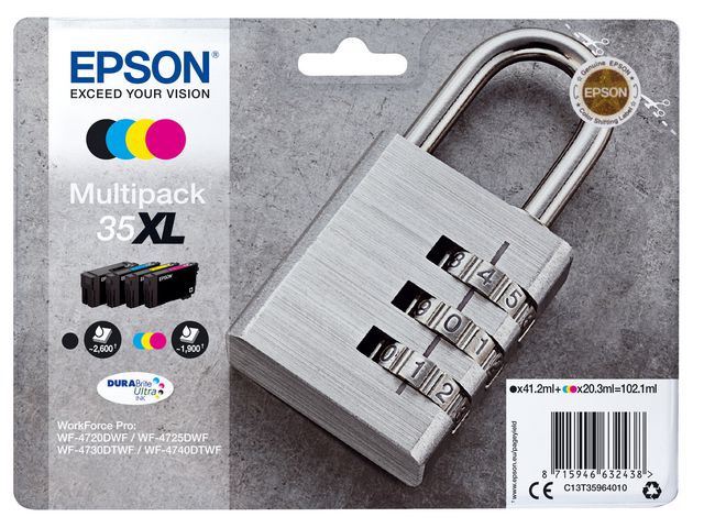 Bläckpatroner Epson T3596 XL 4-Färger