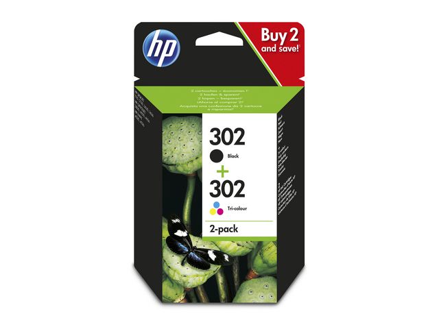 Bläckpatroner HP X4D37AE 302 2st