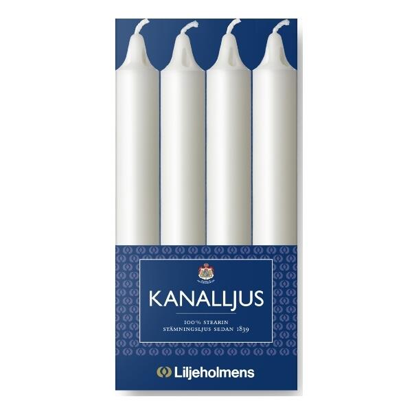 Kanalljus Liljeholmens Vit 20cm 4st