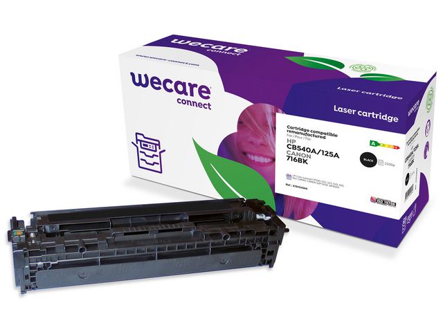 Toner Wecare CB540A/Canon 1980B002 Svart