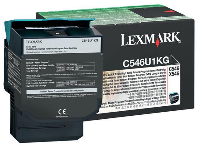 Toner Lexmark C546U1KG Svart