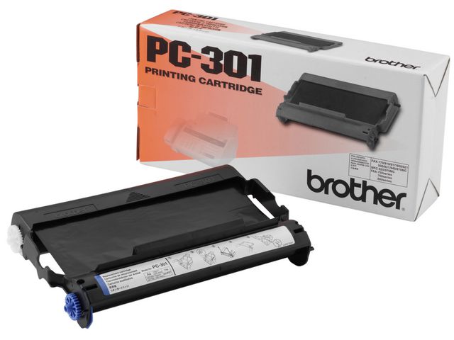 Färgbandsfilm Brother PC301 Svart
