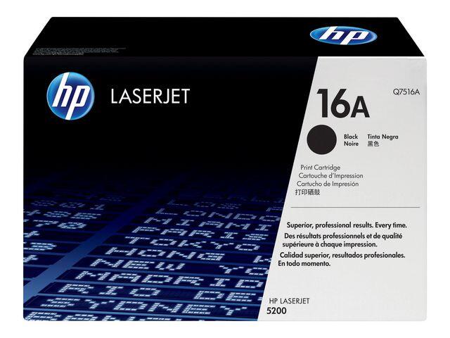 Toner HP Laserjet Q7516A 16A Svart