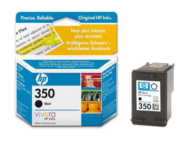 Bläckpatroner HP CB335EE 350 Svart