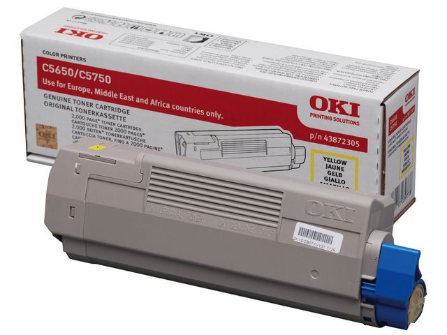 Toner OKI 43872305 Gul