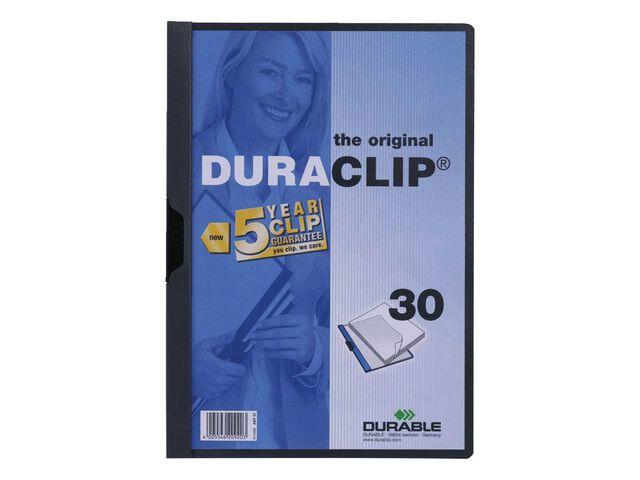 Klämmapp Durable Duraclip Antracitgrå A4 till 30 ark extra bild 1