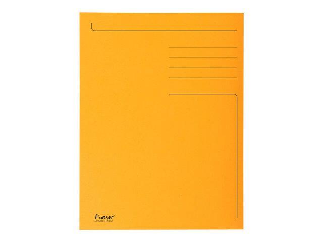 Mapp Exacompta 3-Klaff Kartong Folio Orange