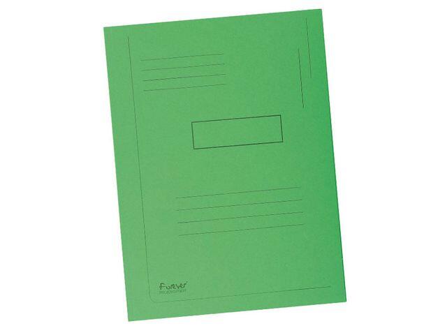 Mapp Exacompta 2-klaff Grön A4 280g