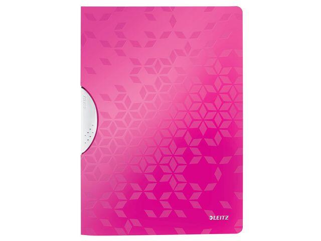 Klämmapp Leitz Wow PP Cerise A4