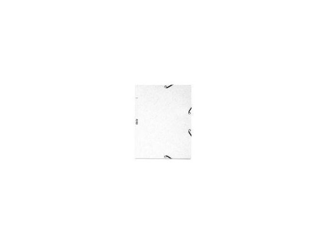 Gummibandsmapp Exacompta 3-Klaff Vit A4