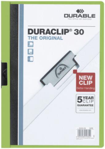 Klämmapp Durable Duraclip Grön A4 till 30 ark