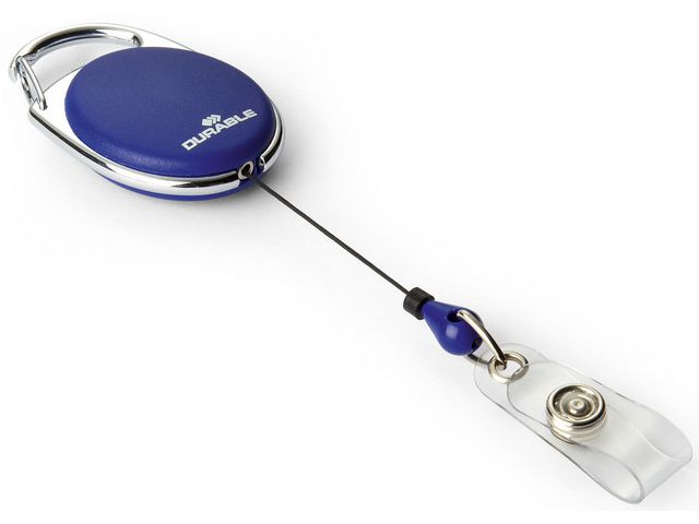 Korthållare Jojo Durable Style med Tryckknappsfäste Blå 10st