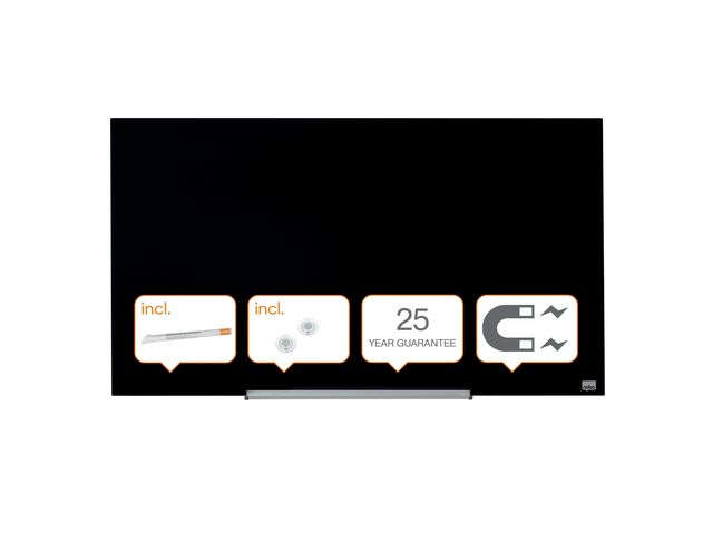 Glastavla Nobo Widescreen Svart 45´