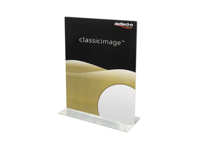 Informationsställ Deflecto Acryl Stående A3