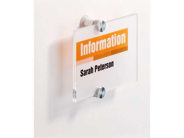 Dörrskylt Durable Crystal Sign 105x148mm