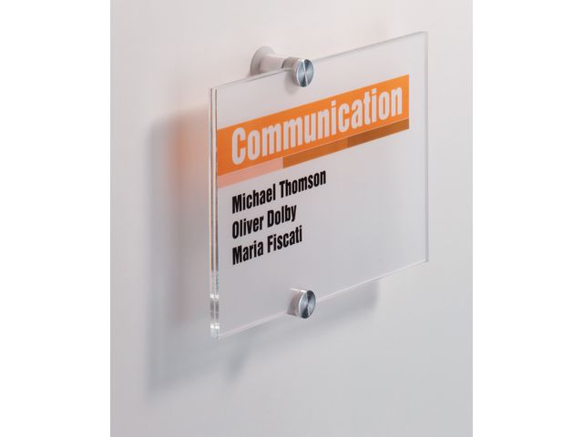 Dörrskylt Durable Crystal Sign 148x210mm
