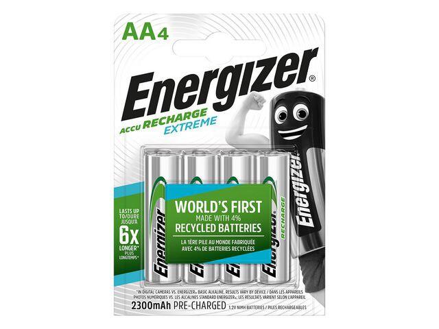 Batteri Laddbar Energizer AA Extreme 4st