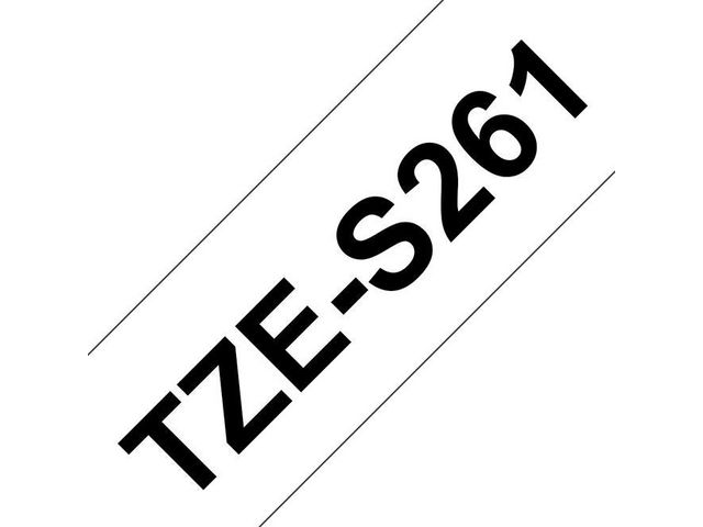 Tape Brother TZES261 Svart på Vit 36mm