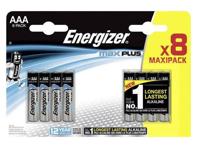 Batteri Energizer Max Plus AAA 8st