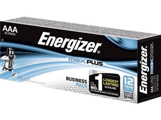 Batteri Energizer Max Plus AAA 20st