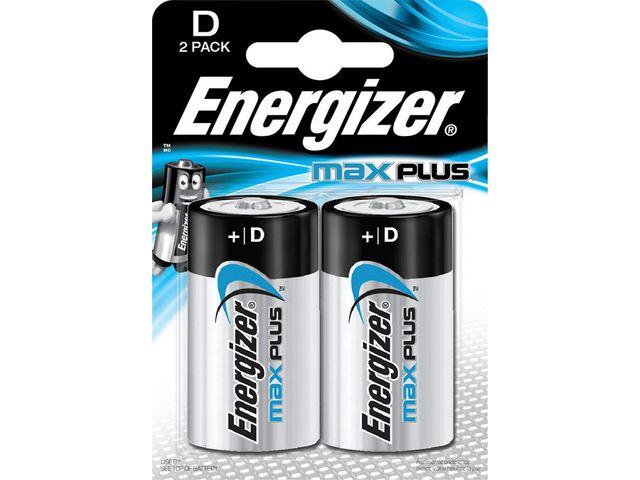 Batteri Energizer Max Plus D 2st