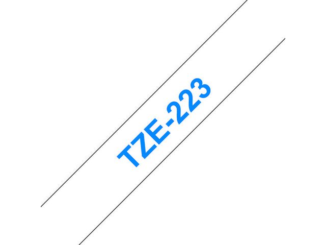 Tape Brother TZE223 Blå på Vit 9mm
