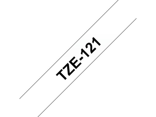 Tape Brother TZE121 Svart på Klar 9mm