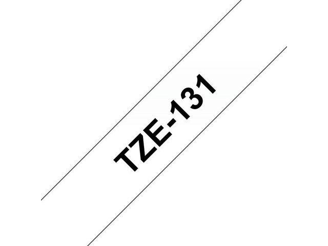 Tape Brother TZE131 Svart på Klar 12mm