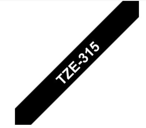 Tape Fighting Line TZE-315 Vit på Svart 6mm