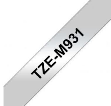 Tape Fighting Line TZE-M931 M-Svart på Silver 12mm