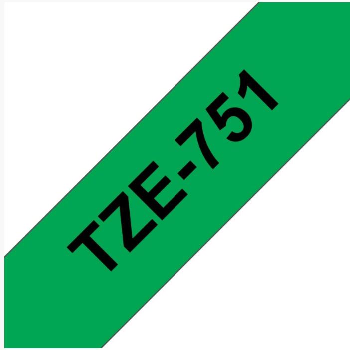 Tape Fighting Line TZE-751 Svart på Grön 24mm